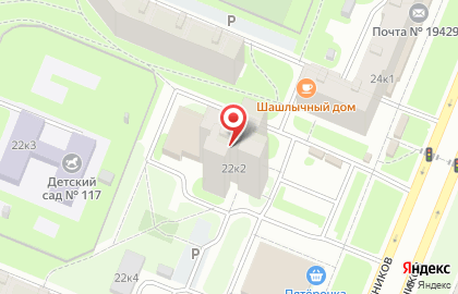 Фарватер на проспекте Художников на карте