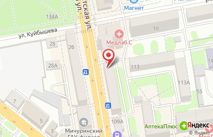 Магазин косметики и парфюмерии Сюрприз на Советской улице на карте