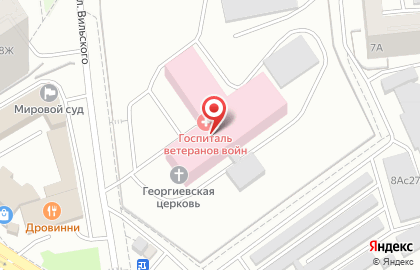 Красноярский краевой госпиталь для ветеранов войн на улице Вильского на карте