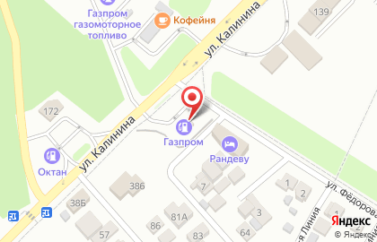 СТО Газпром на улице Ленина на карте