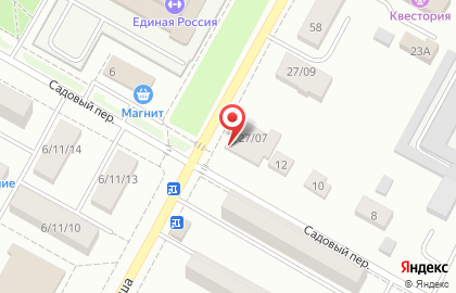 Магазин разливного пива 1 специализированный в Садовом переулке на карте