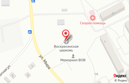 Церковь Воскресения Христова на улице Мира на карте