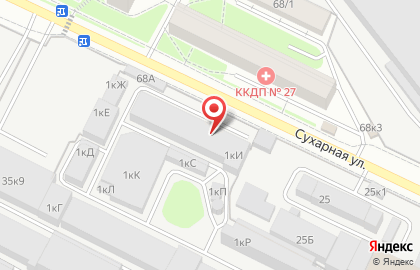 Родильный дом # 3 на Сухарной улице на карте