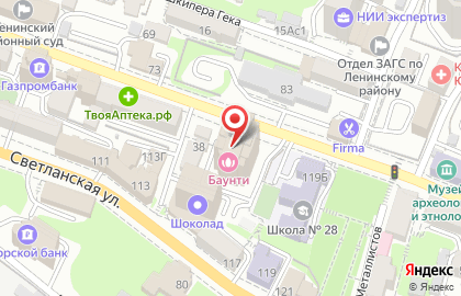 Торговый дом ВЕСТА на Пушкинской улице на карте