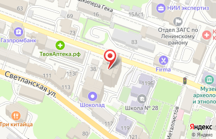 Торговый дом ВЕСТА на Пушкинской улице на карте