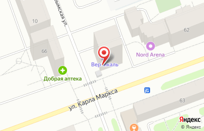 Шиномонтажная мастерская на улице Карла Маркса на карте