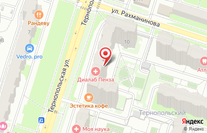 Клиника Диалаб Пенза на карте