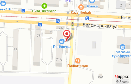 Элина на Беломорской улице на карте