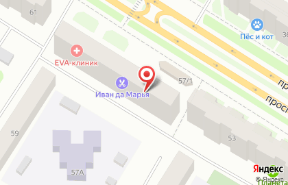 Магазин товаров для рукоделия на проспекте Ленина на карте