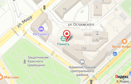 Музторг в Центральном районе на карте