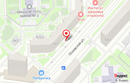 Интерьер на Псковской улице на карте