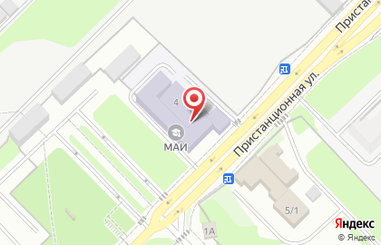 Московский авиационный институт на Пристанционной улице на карте