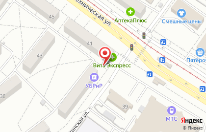 Киоск по продаже фруктов и овощей на улице Надеждинская на карте