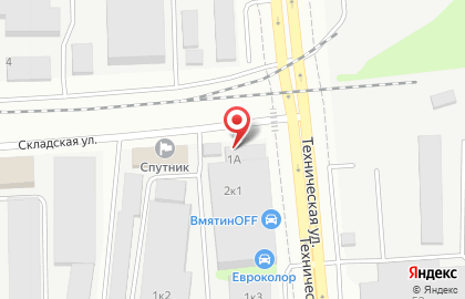 Халяль-кафе Каймак на Складской улице на карте