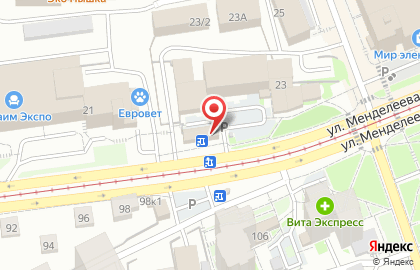 Кафе быстрого питания Шаверма по-Питерски на улице Менделеева, 23б на карте