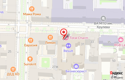 Клиника эстетической медицины Total Charm на Захарьевской улице на карте