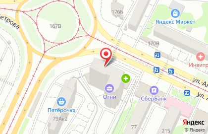Магазин молочной продукции Белый замок на улице Антона Петрова на карте