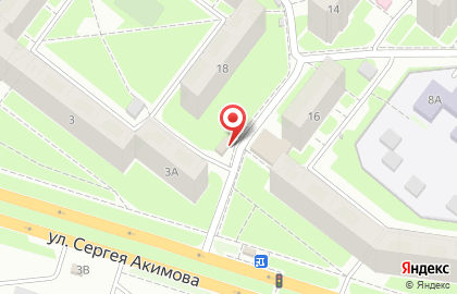 Магазин Флагман на улице Сергея Акимова на карте