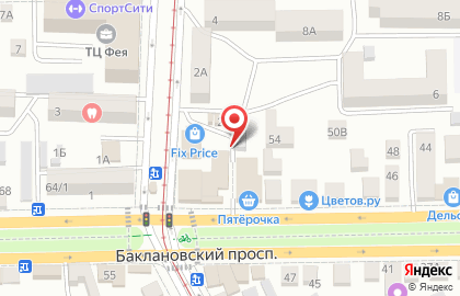 Пекарня Смак на Баклановском проспекте на карте