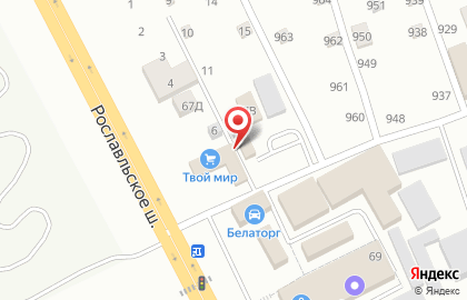 Производственно-торговая компания ЛесКом в Смоленске на карте