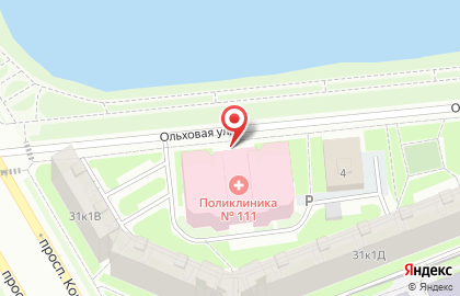 Городская страховая медицинская компания на Комендантском проспекте на карте