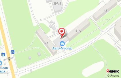 Автомастерская на проспекте Строителей на карте