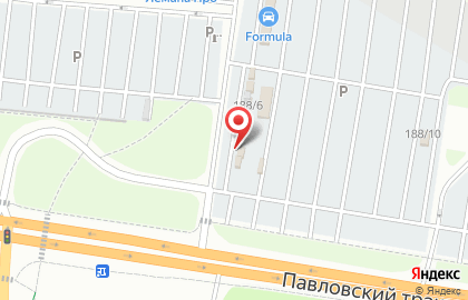 Аккумобиль на Павловском тракте на карте