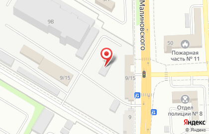 Стоматологическая клиника Добродент на улице Малиновского на карте
