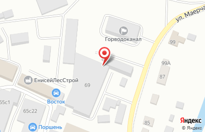 Восток автозапчасти на улице Маерчака на карте