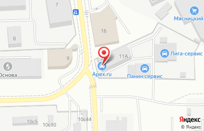 Автосервис и магазин автозапчастей Apex.ru на Южной улице на карте
