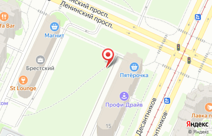 Фортуна на улице Десантников на карте