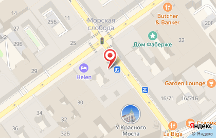 Бистро на Большой Морской улице на карте