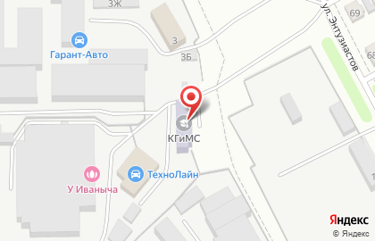 Банный комплекс "У Иваныча" на улице Энтузиастов на карте