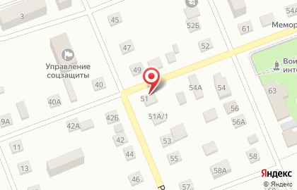 Продуктовый магазин Угловой на Рабочей улице на карте