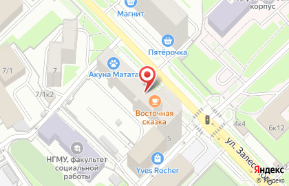 Кафе Восточная сказка в Заельцовском районе на карте