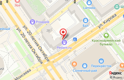 Сервисный центр Pedant.ru на улице Кирова, 26А на карте