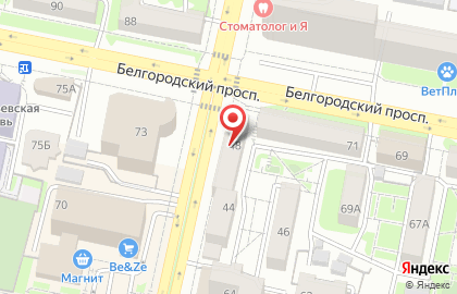 Продуктовый магазин в Белгороде на карте