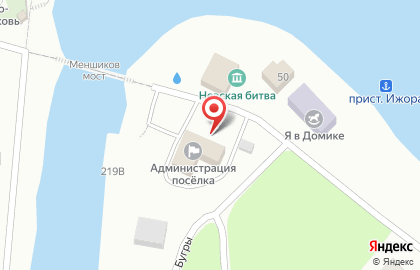 Внутригородское муниципальное образование Санкт-Петербурга пос. Усть-Ижора на карте