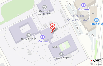 Академия гимнастики Олимпика в Железнодорожном районе на карте