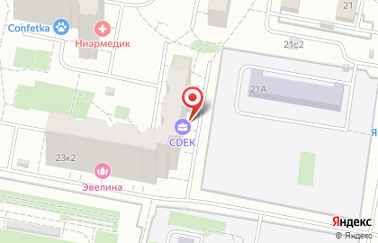 Служба доставки и логистики Сдэк на улице Молодцова на карте