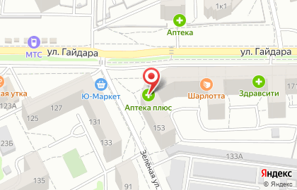 Аптека Дисконт на улице Гайдара на карте