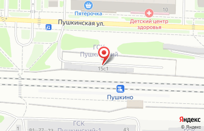 Центральная База Стройматериалов на Пушкинской улице на карте