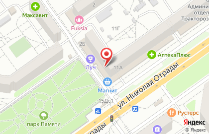 КПИ в Тракторозаводском районе на карте