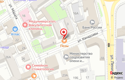 Кафе Позная в Кировском районе на карте