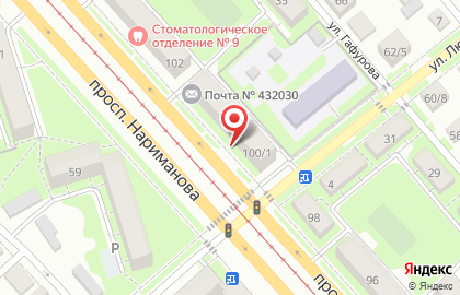 Продовольственный магазин Белый Медведь на улице Нариманова, 100 на карте