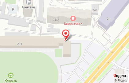 Стадион Юность в Якутске на карте