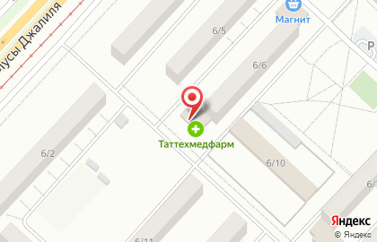 Аптека Таттехмедфарм в переулке Энергетиков на карте