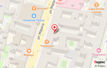 Samsung Сервис Плаза на улице Марата на карте