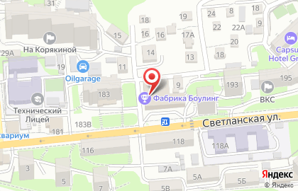Банкомат Газпромбанк, филиал в г. Владивостоке на Светланской улице на карте
