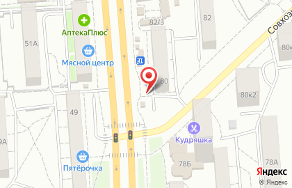 Супермаркет Продукты на проспекте Космонавтов на карте